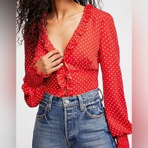 FREE PEOPLE Smell the Roses Top. XS